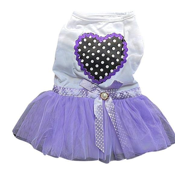 Feel like Royalty:Small Dog Purple Princess Dress-Must-Have for Pup Fashionistas - Picture 1 of 3